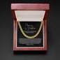 Promise Necklace for him - Cuban Link Chain