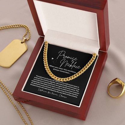 Promise Necklace - Cuban Link Chain