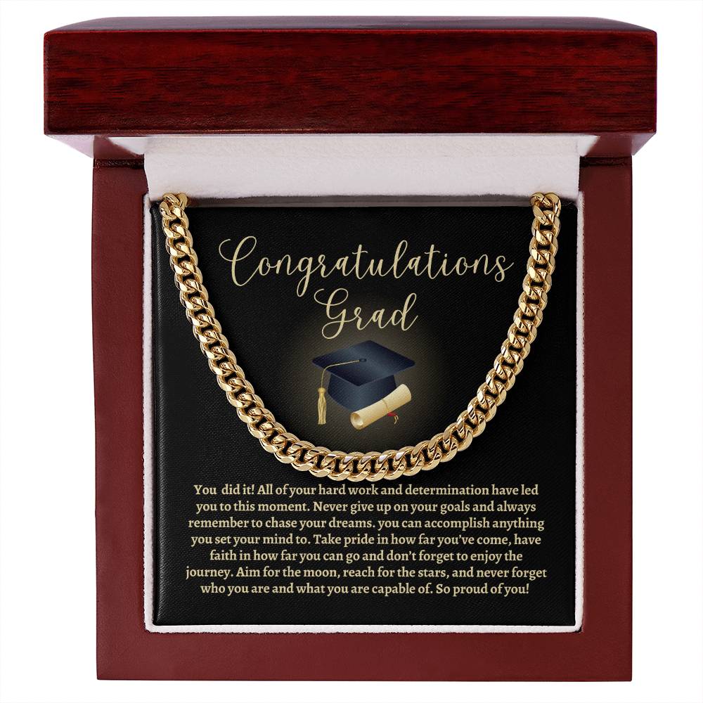 Graduation Cuban Link Chain