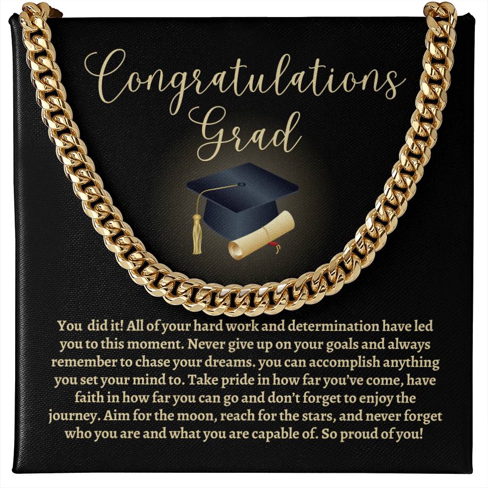 Graduation Cuban Link Chain