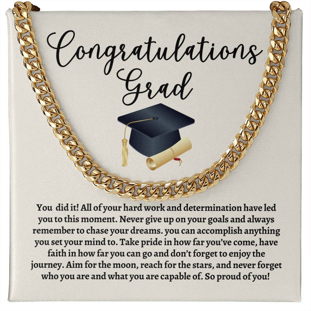 Graduation Cuban Link Chain