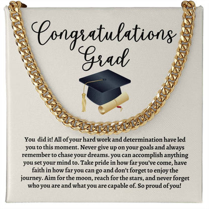 Graduation Cuban Link Chain
