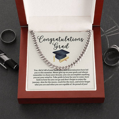 Graduation Cuban Link Chain