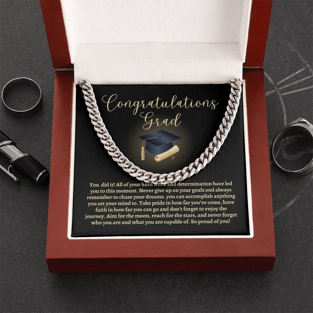 Graduation Cuban Link Chain