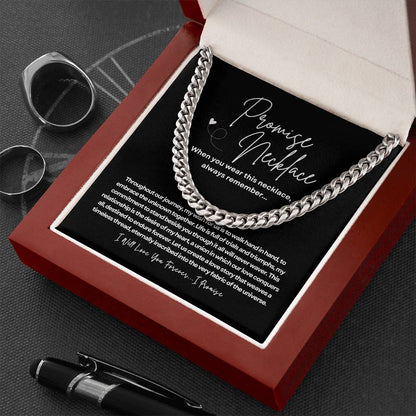 Promise Necklace - Cuban Link Chain