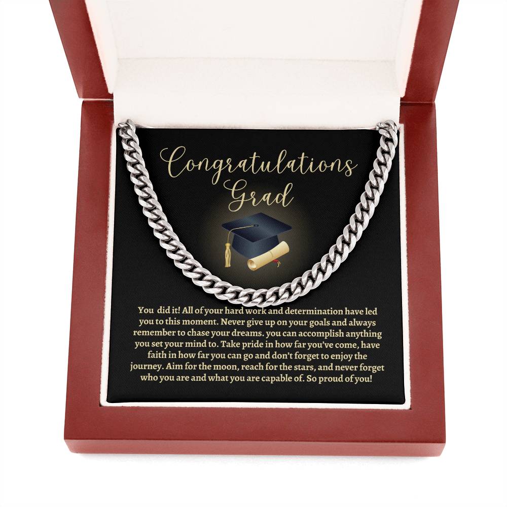Graduation Cuban Link Chain