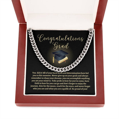 Graduation Cuban Link Chain