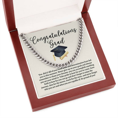 Graduation Cuban Link Chain