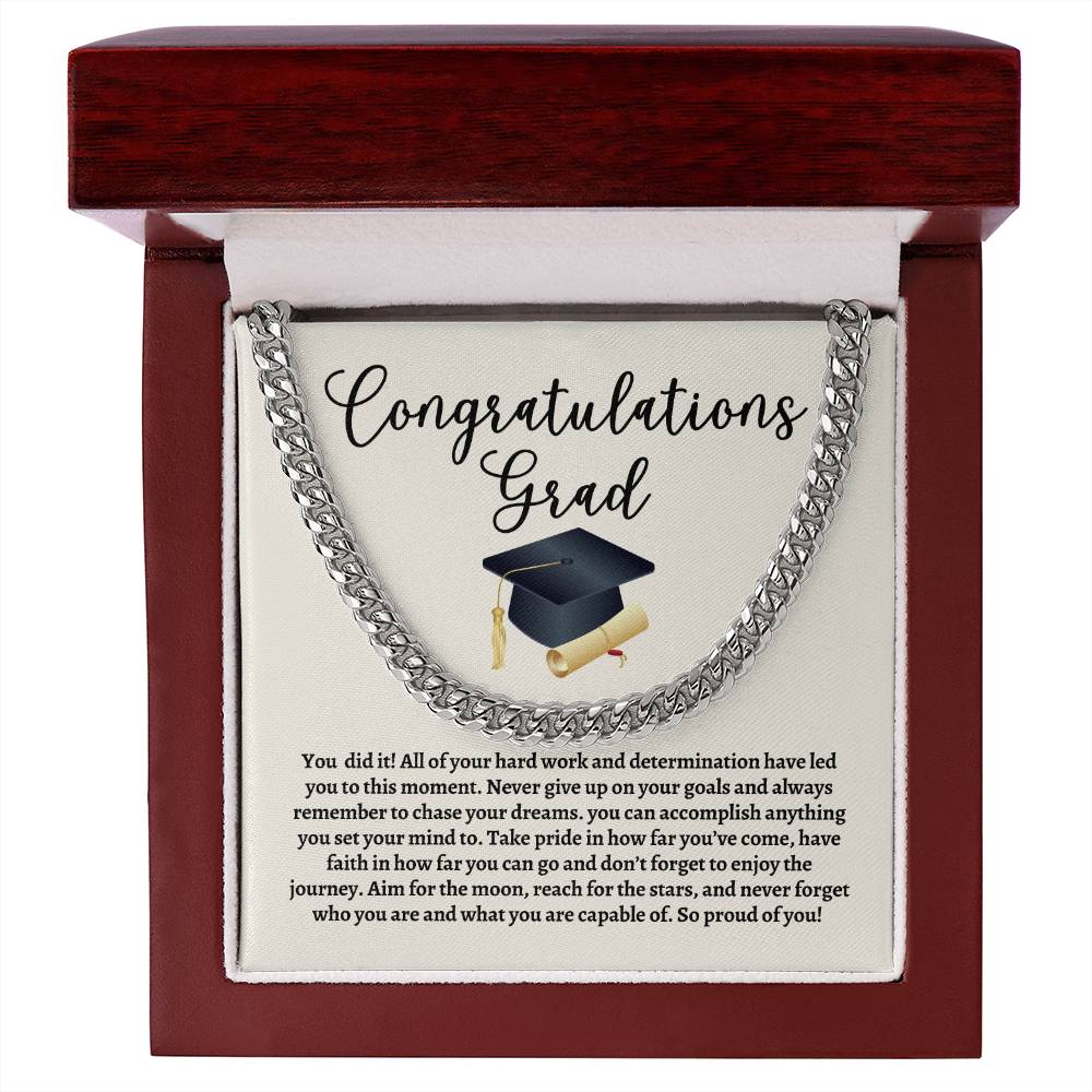 Graduation Cuban Link Chain