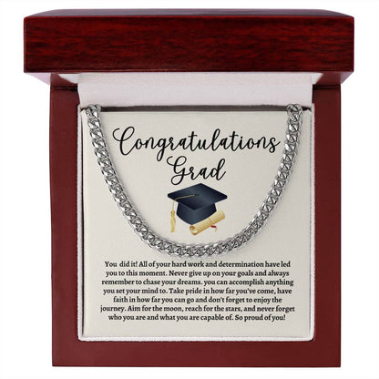Graduation Cuban Link Chain