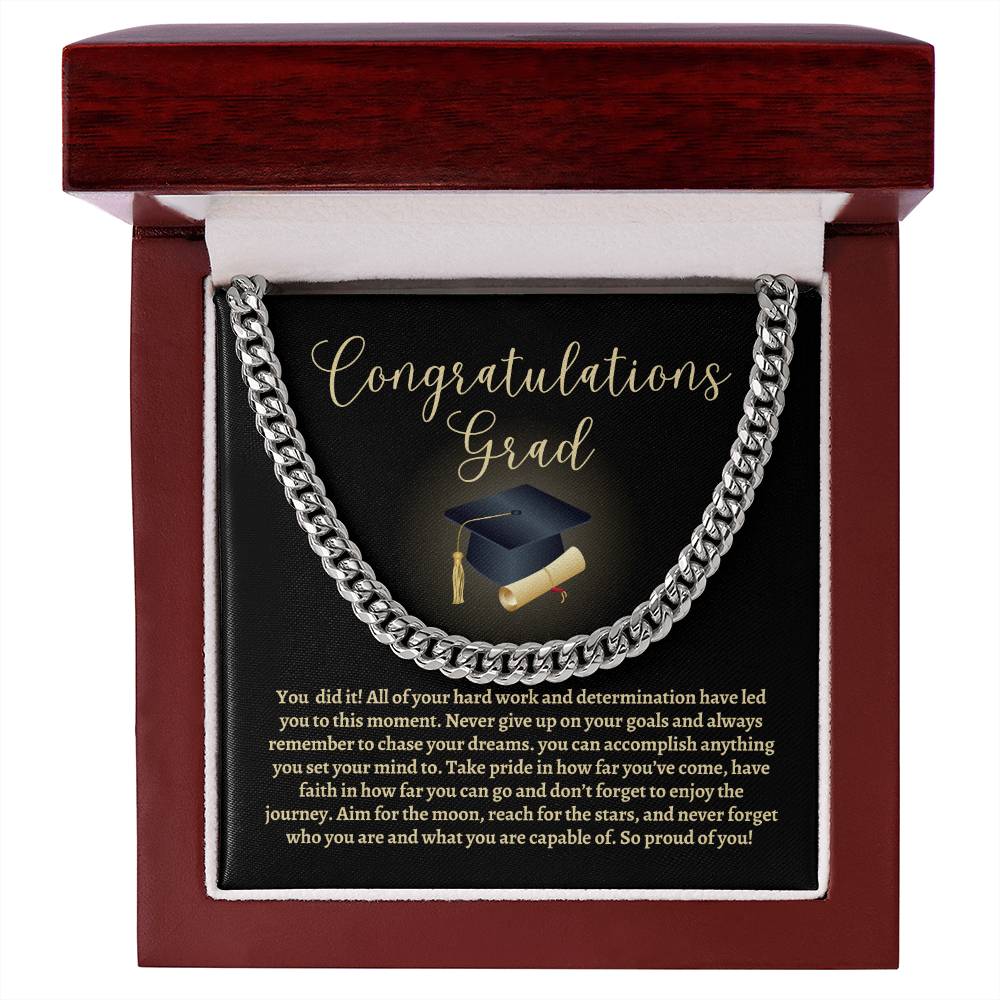 Graduation Cuban Link Chain