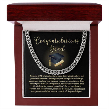 Graduation Cuban Link Chain