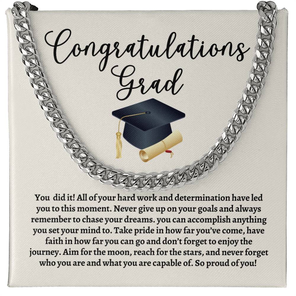 Graduation Cuban Link Chain