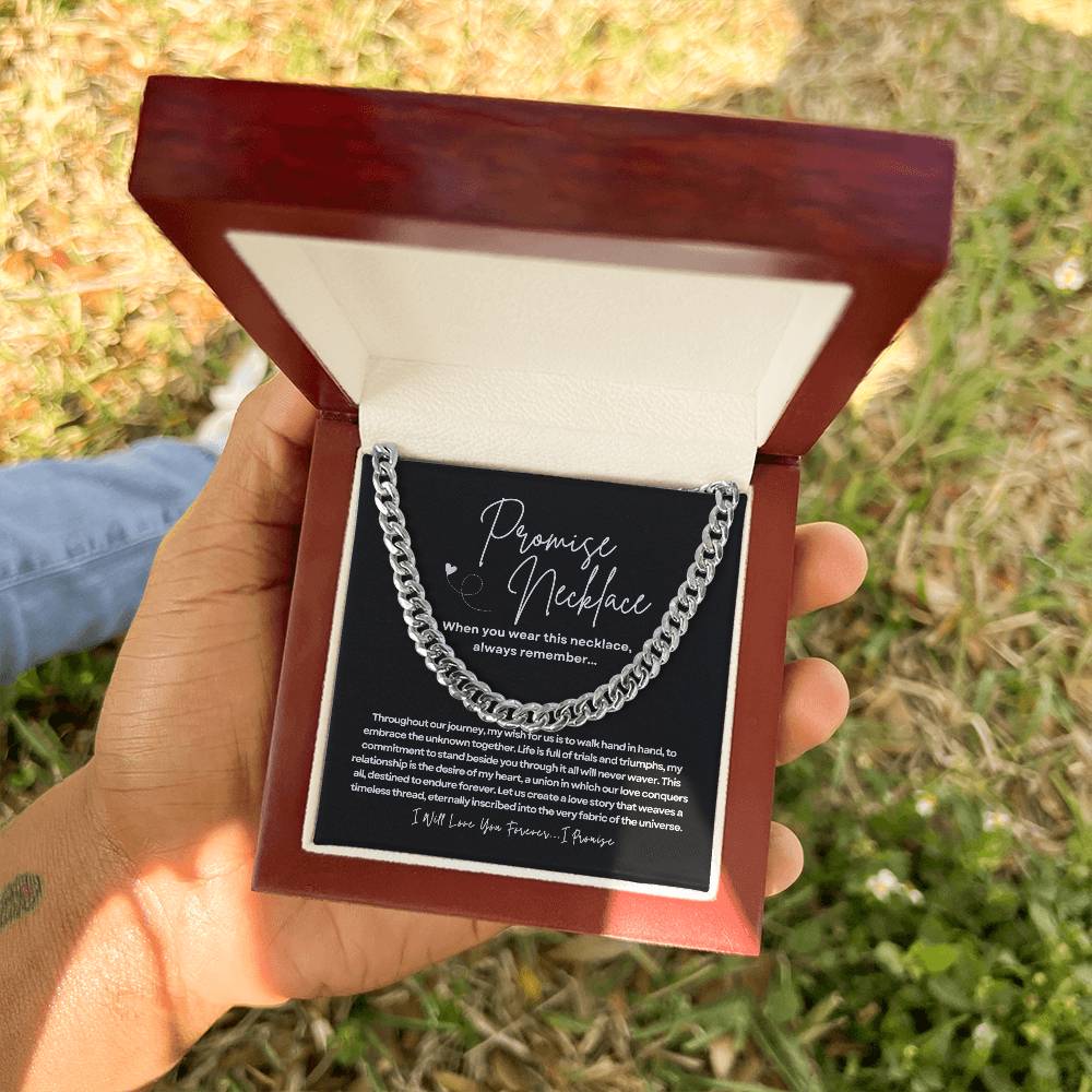 Promise Necklace - Cuban Link Chain
