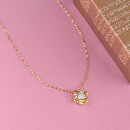 TO MY BAD ASS NIECE LOVE KNOT NECKLACE PRINCESS CROWN TIARA