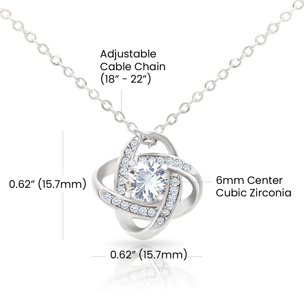TO MY AMAZING WIFE LOVE KNOT NECKLACE