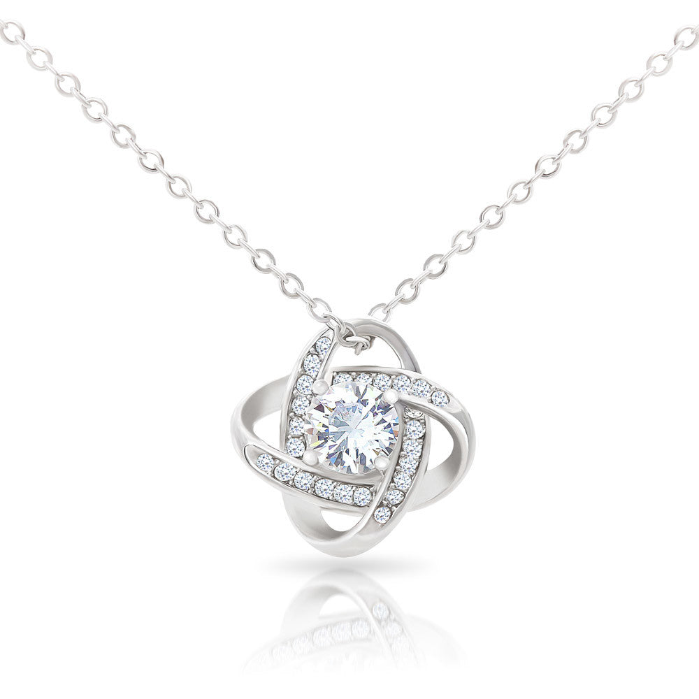 TO MY MOM FROM SON LOVE KNOT NECKLACE