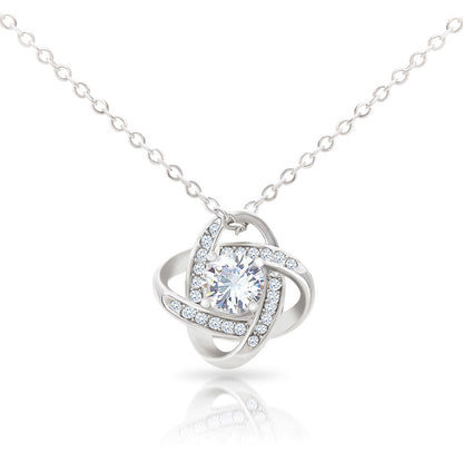 TO MY MOM FROM SON LOVE KNOT NECKLACE