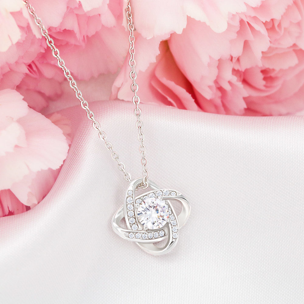 DEAR MOM LOVE KNOT NECKLACE