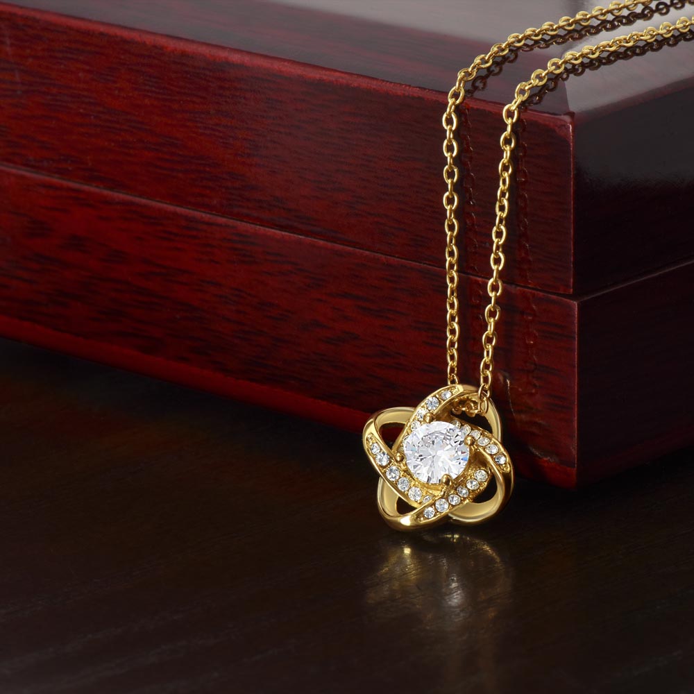DEAR MOM LOVE KNOT NECKLACE