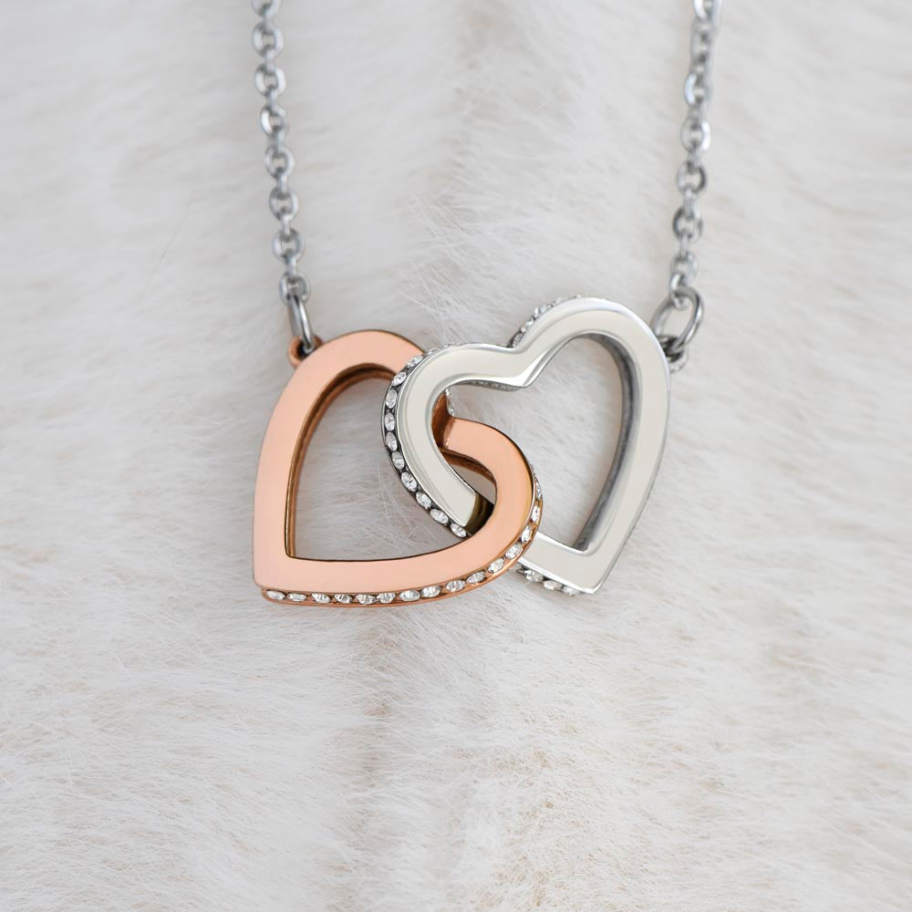 NEW MOM EST 2024 INTERLOCKING HEARTS NECKLACE