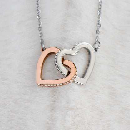 NEW MOM EST 2024 INTERLOCKING HEARTS NECKLACE