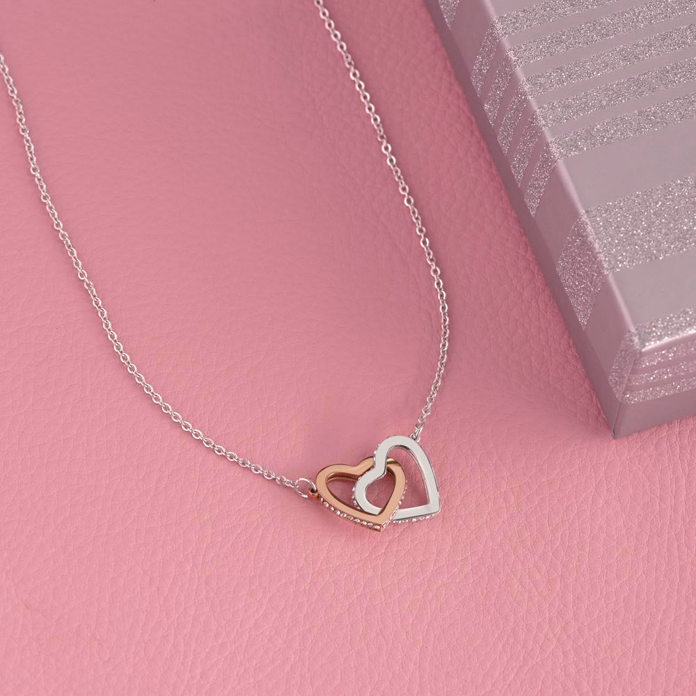 NEW MOM EST 2024 INTERLOCKING HEARTS NECKLACE