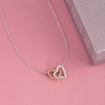 NEW MOM EST 2024 INTERLOCKING HEARTS NECKLACE