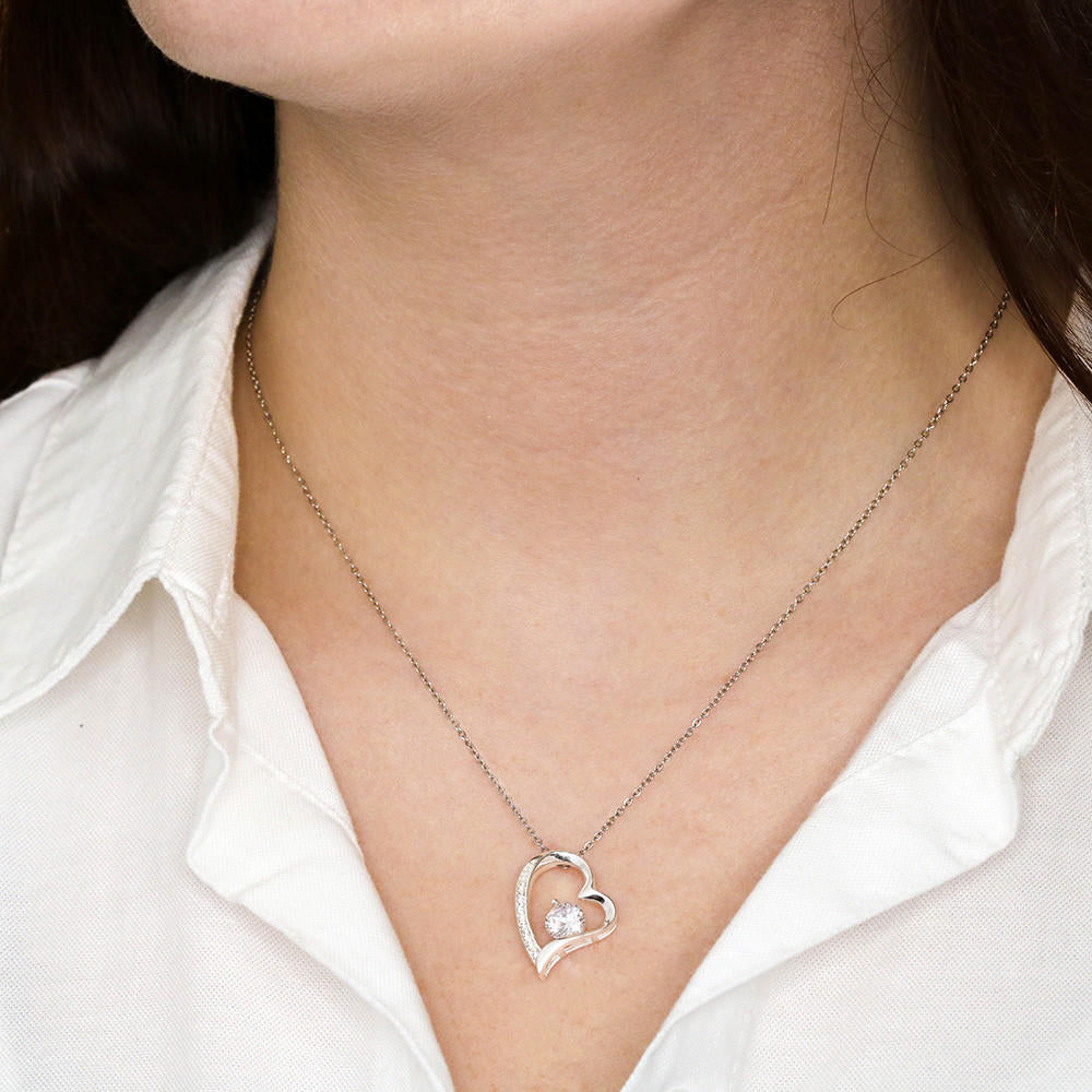 TO MY WONDERFUL MOTHER IN LAW FOREVER LOVE HEART NECKLACE