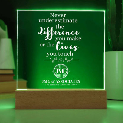 CUSTOM JMG & ASSOCIATES ACRYLIC PLAQUE