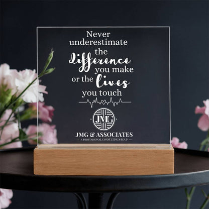 CUSTOM JMG & ASSOCIATES ACRYLIC PLAQUE