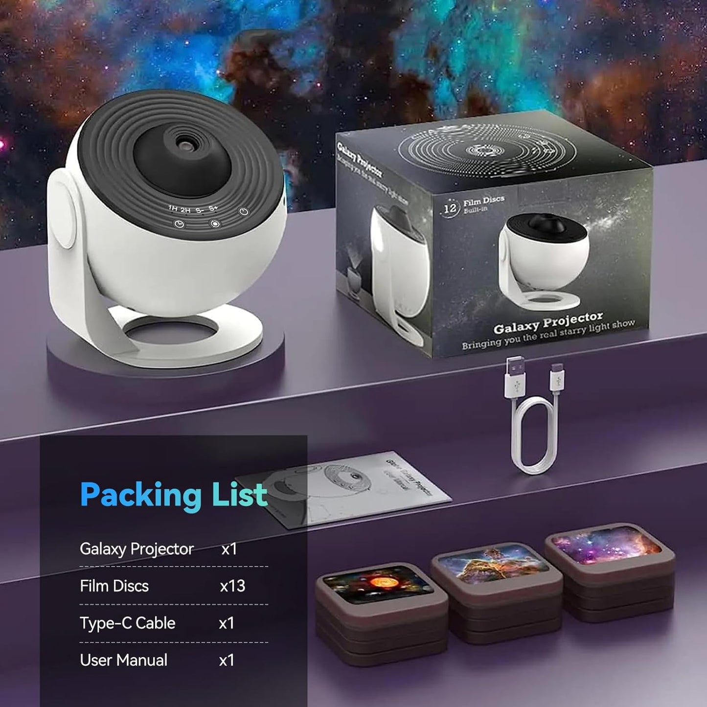 SkyLuxe™ Galaxy Light Projector